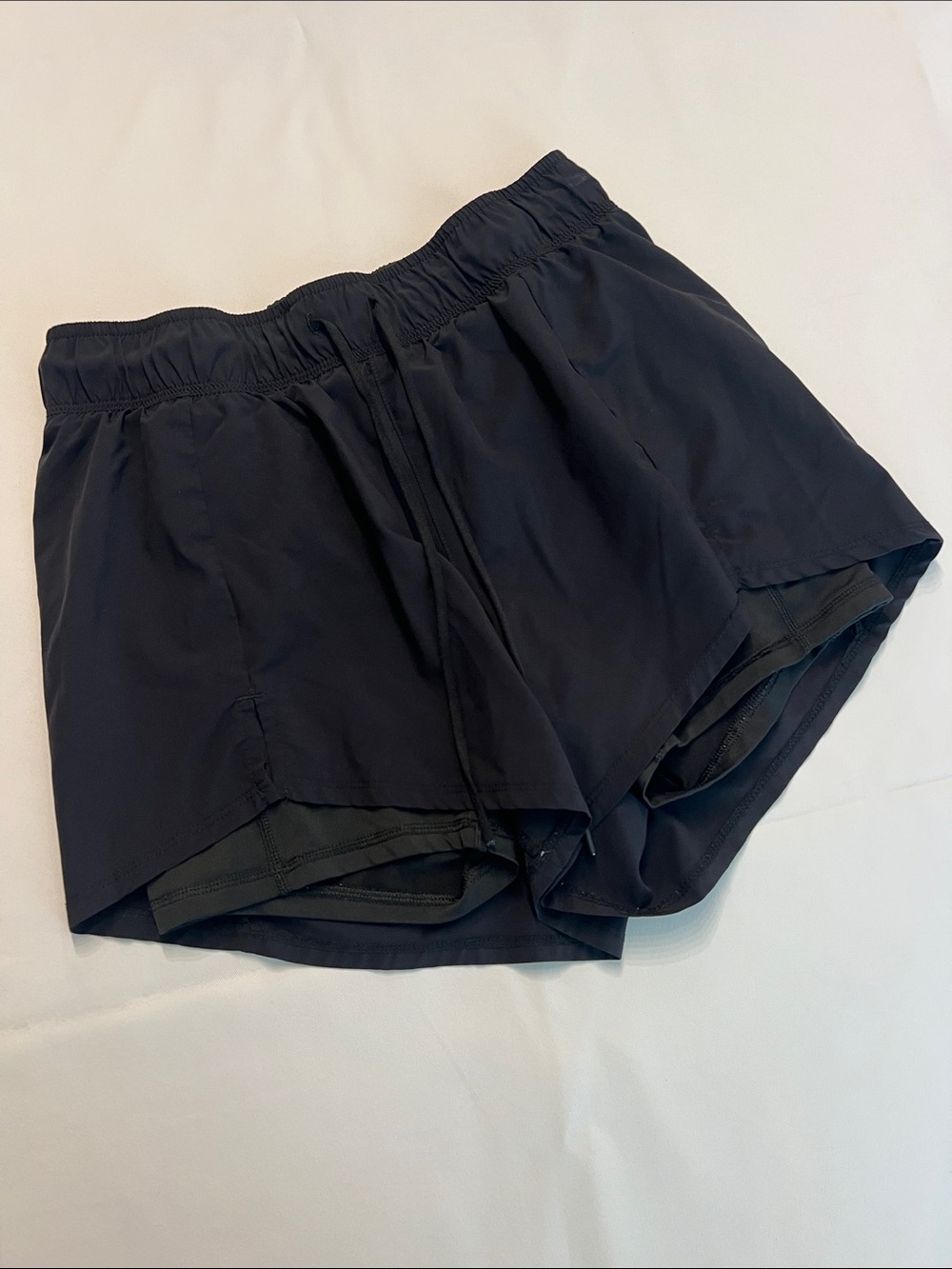 Avis Women's Small Athletic 2-in-1 Running Shorts w/ drawstring - Black